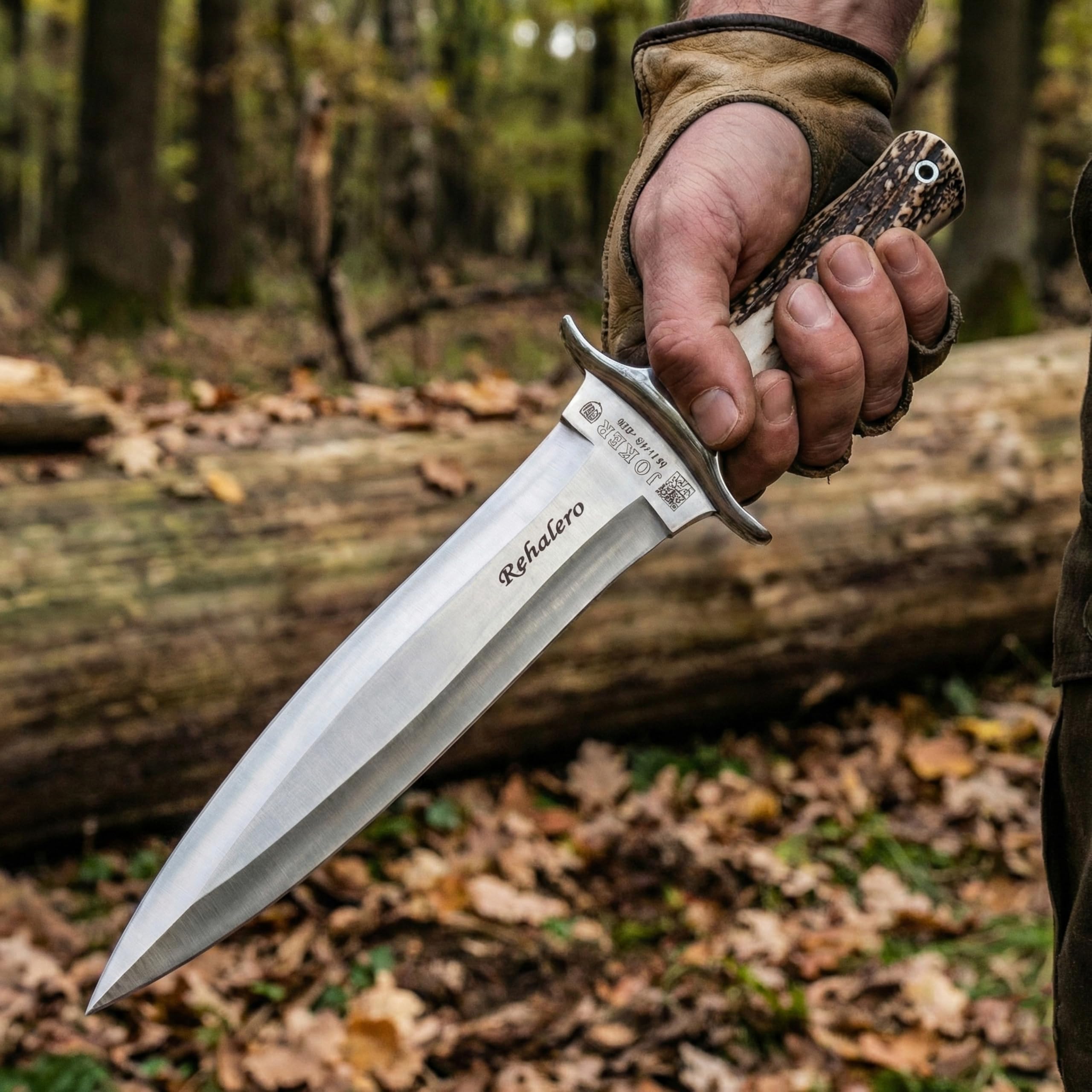 Joker Rehalero CC10 Jagdmesser Hirschhorn 23,5 cm