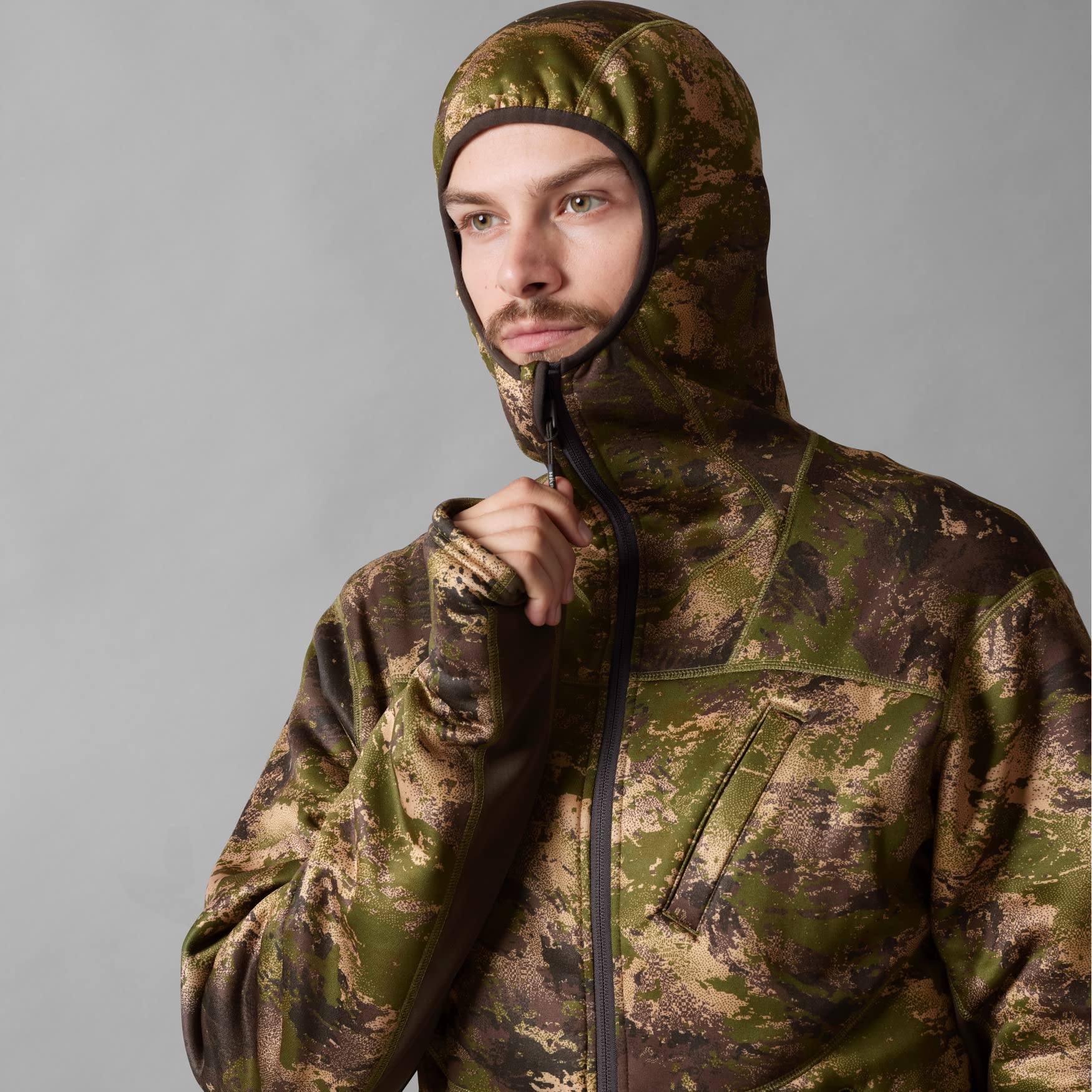 Härkila Deer Stalker Camo Fleece-Hoodie Gr. M