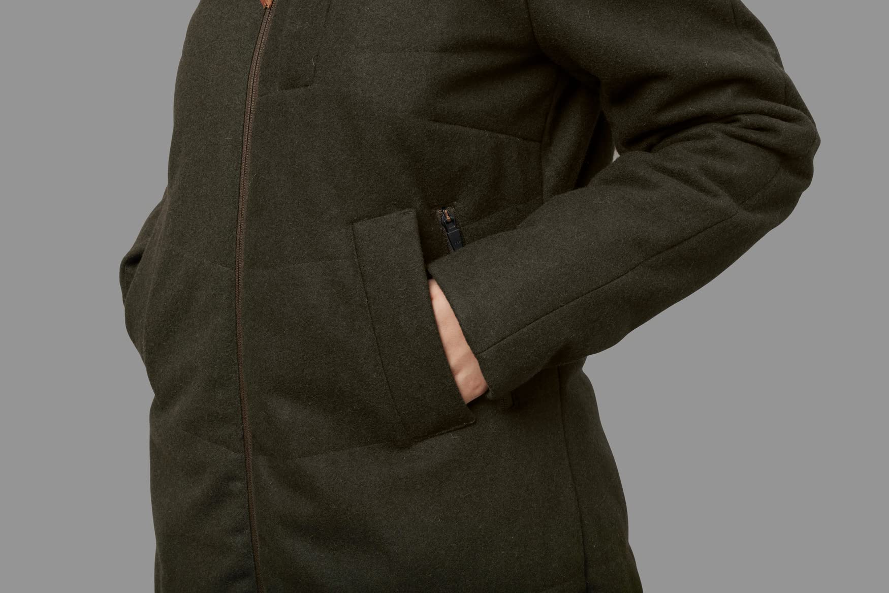 Härkila Metso Winter Jacke Damen Willow Green Gr. 36 Wollmix