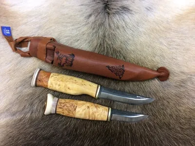Wood Jewel Double Knife Schnitzmesser 9,5 cm+6 cm Hornscheide