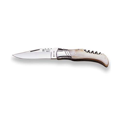 Joker Laguiole NA11 Taschenmesser Stierhorn mit Korkenzieher