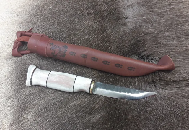 Wood Jewel 23LUU95 Puukko groß Rentierhorn 9,5 cm