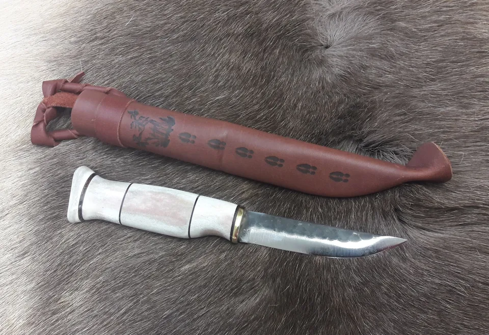 Wood Jewel 23LUU95 Puukko groß Rentierhorn 9,5 cm