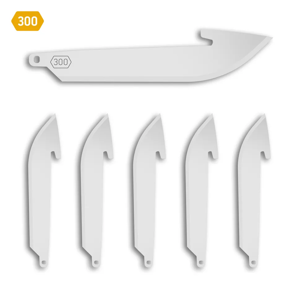 Outdoor Edge Razor 3.0 Drop Point Ersatzklingen 6er Pack Edelstahl