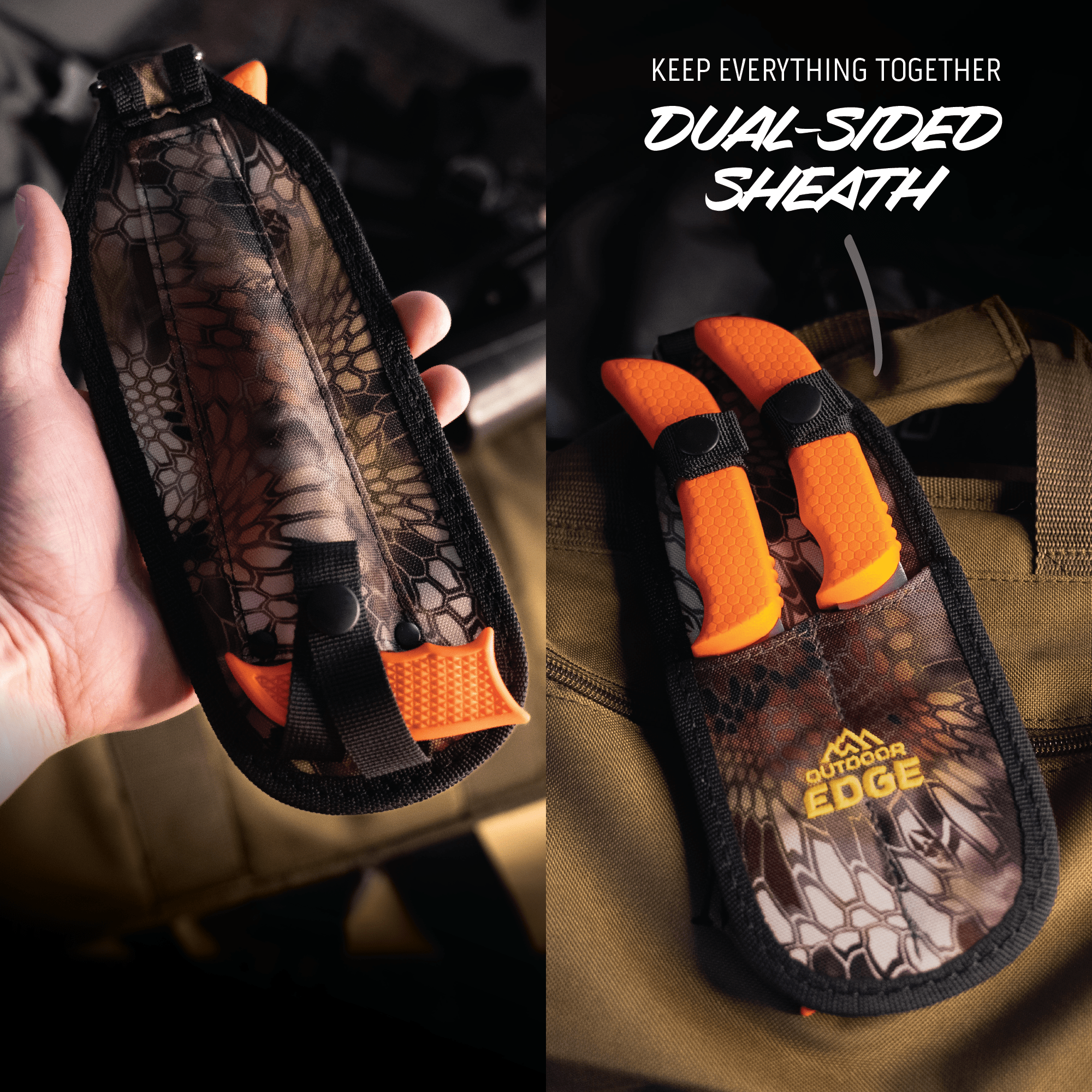 Outdoor Edge WildGuide Jagdmesser-Set 3-teilig mit Säge