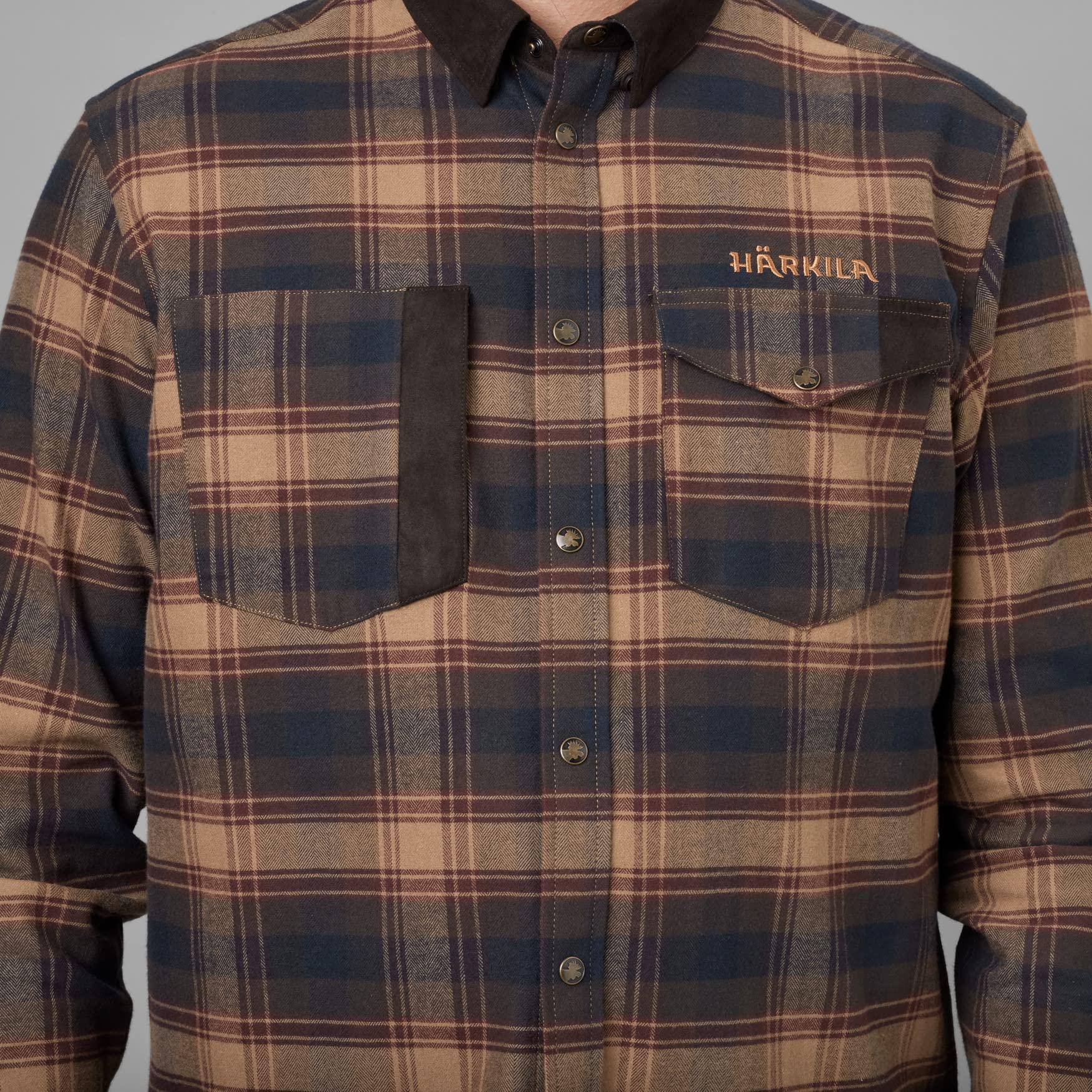 Härkila Aivak L/S Flanellhemd Check kariert dehnbar