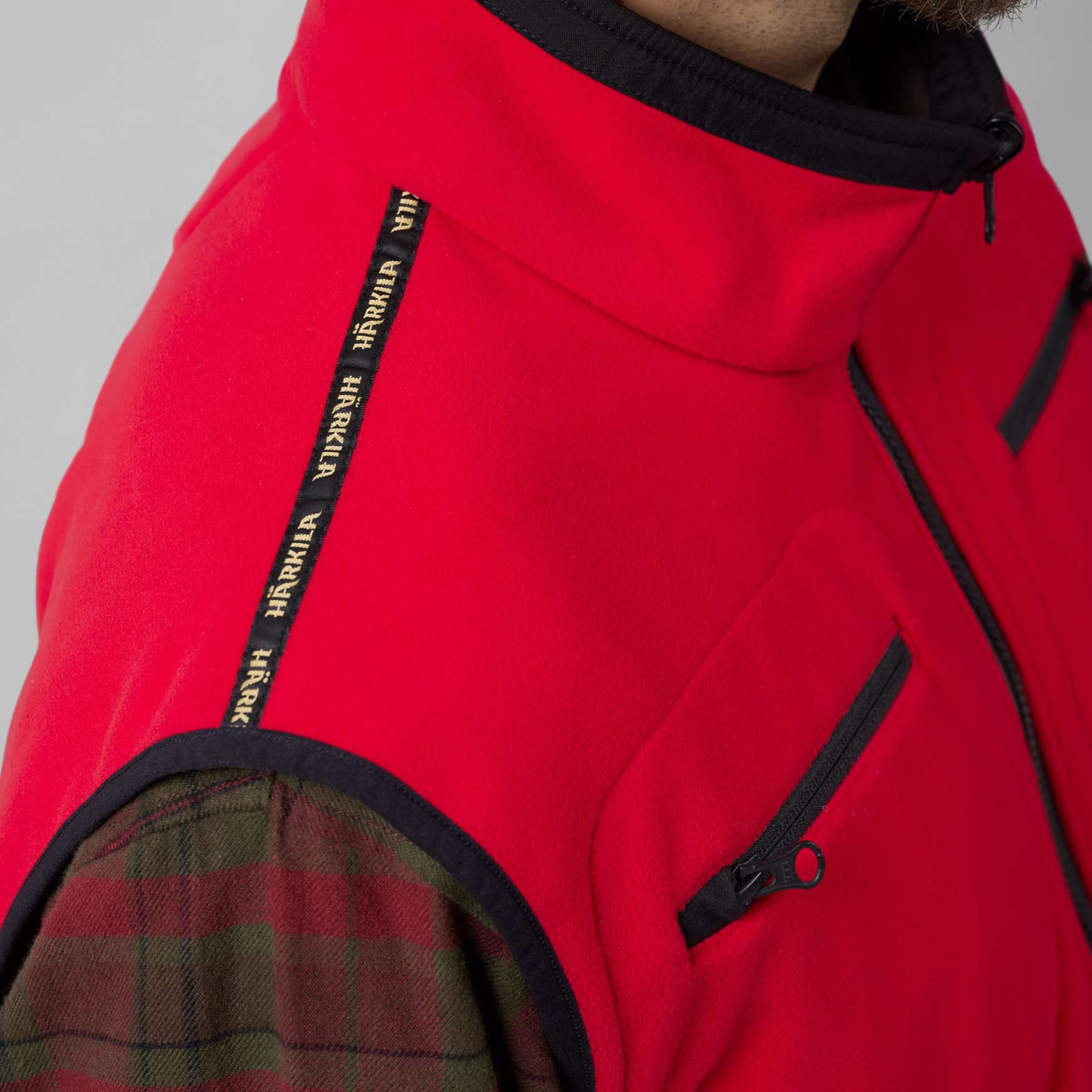 Härkila Kamko Fleece Weste XL braun/rot winddicht
