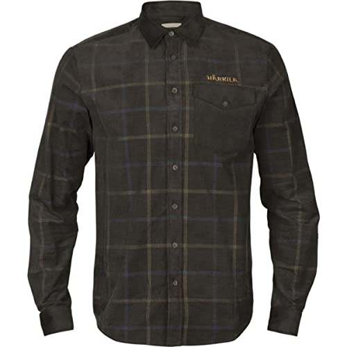 Härkila Kaldfjord Cordhemd Shadow Brown XXL kariert