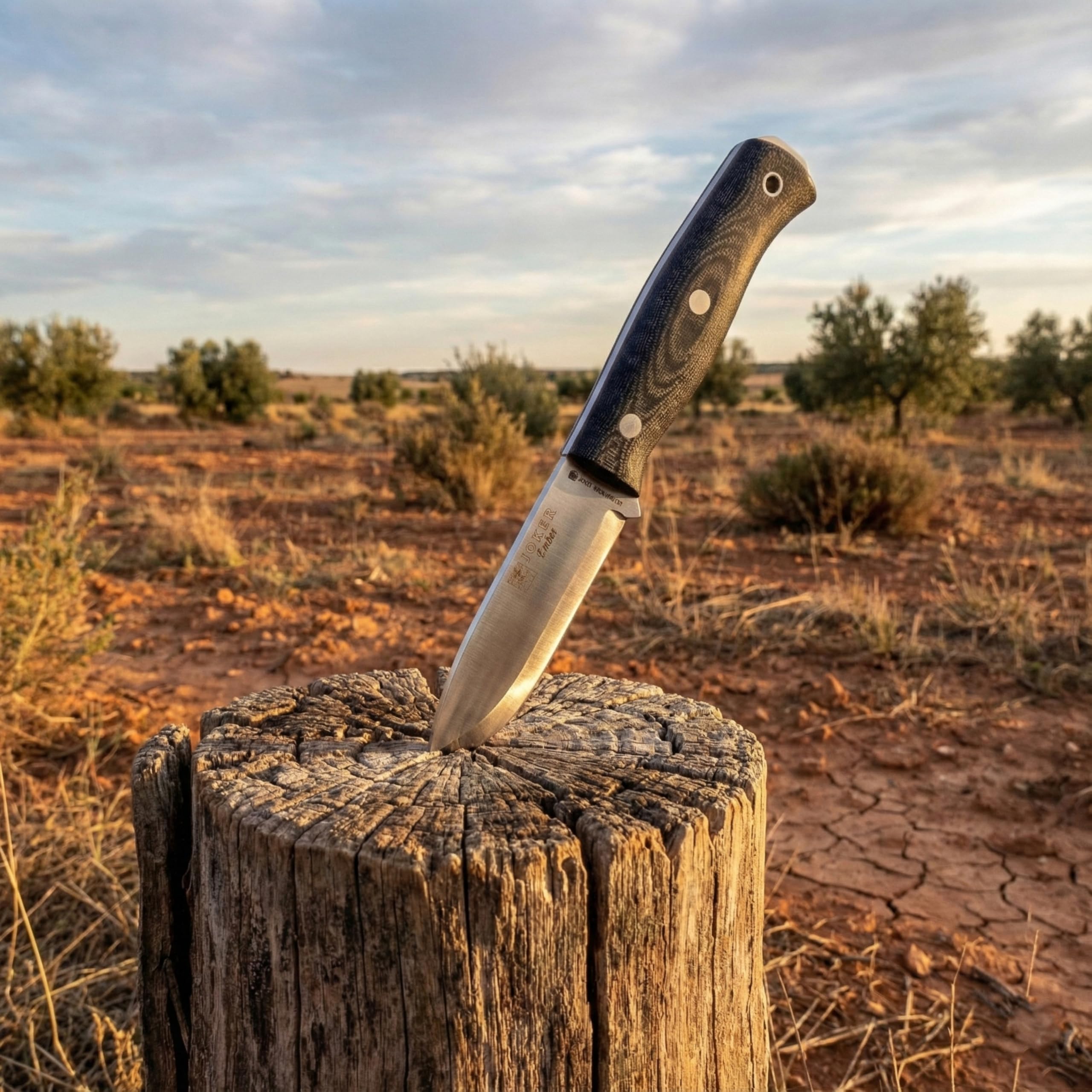 Joker Ember Scandi CM122 Survivalmesser Micarta 10,5 cm
