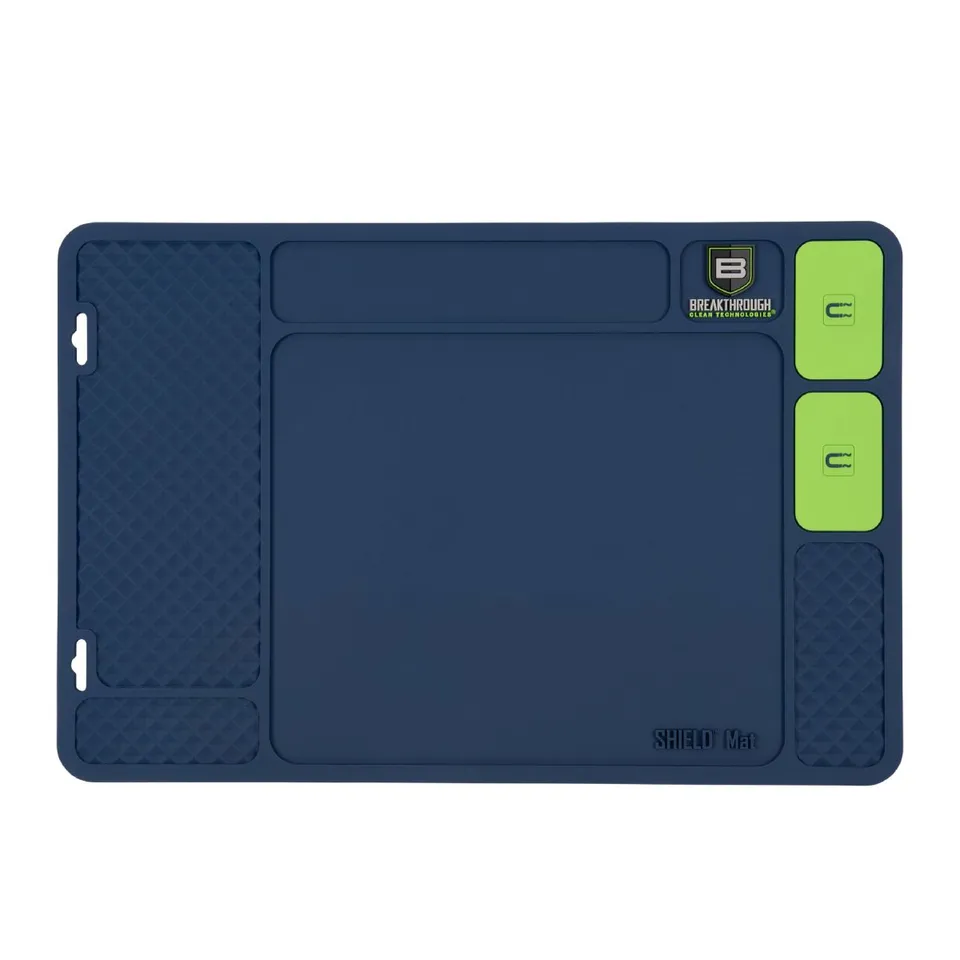 Allen Shield Reinigungsmatte Blau-Grün Angelrollen