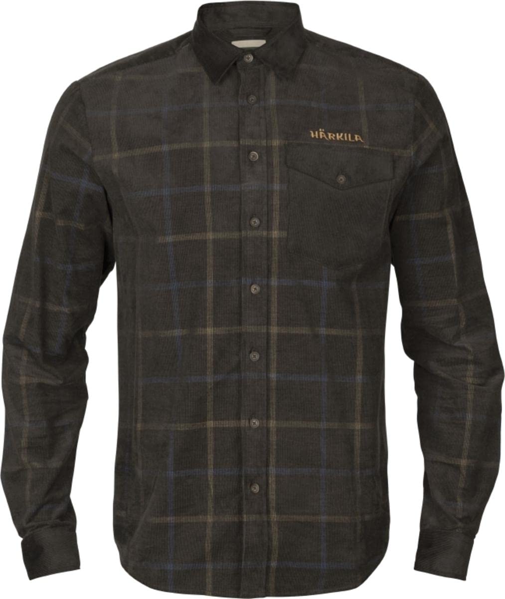 Härkila Kaldfjord Cordhemd Shadow Brown XXL kariert