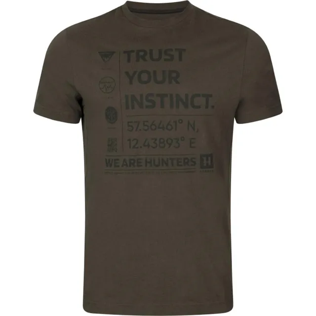 Härkila Instinct S/S T-Shirt Shadow Brown Kurzarm