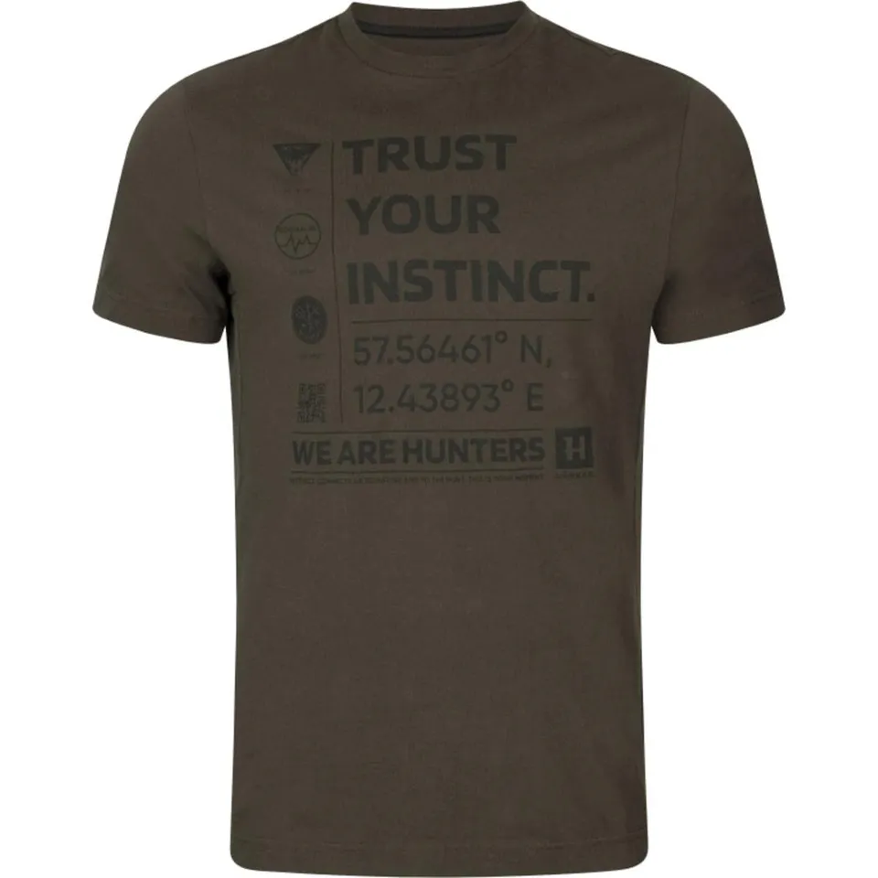 Härkila Instinct S/S T-Shirt Shadow Brown Kurzarm