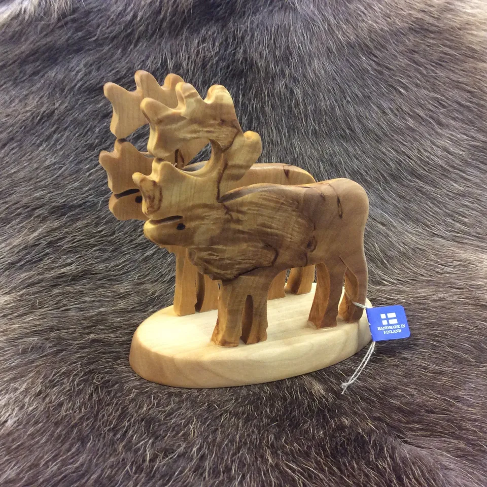 Wood Jewel Rentier Serviettenhalter Maserbirke