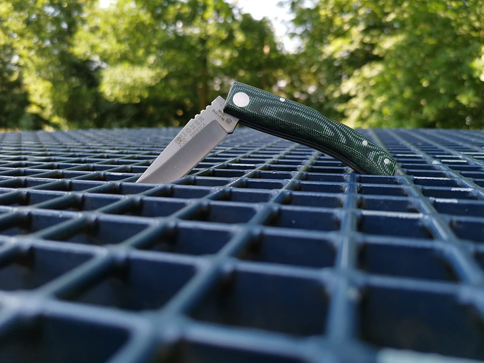 Joker Ibérica NV138 Klappmesser 7,5 cm Micarta grün
