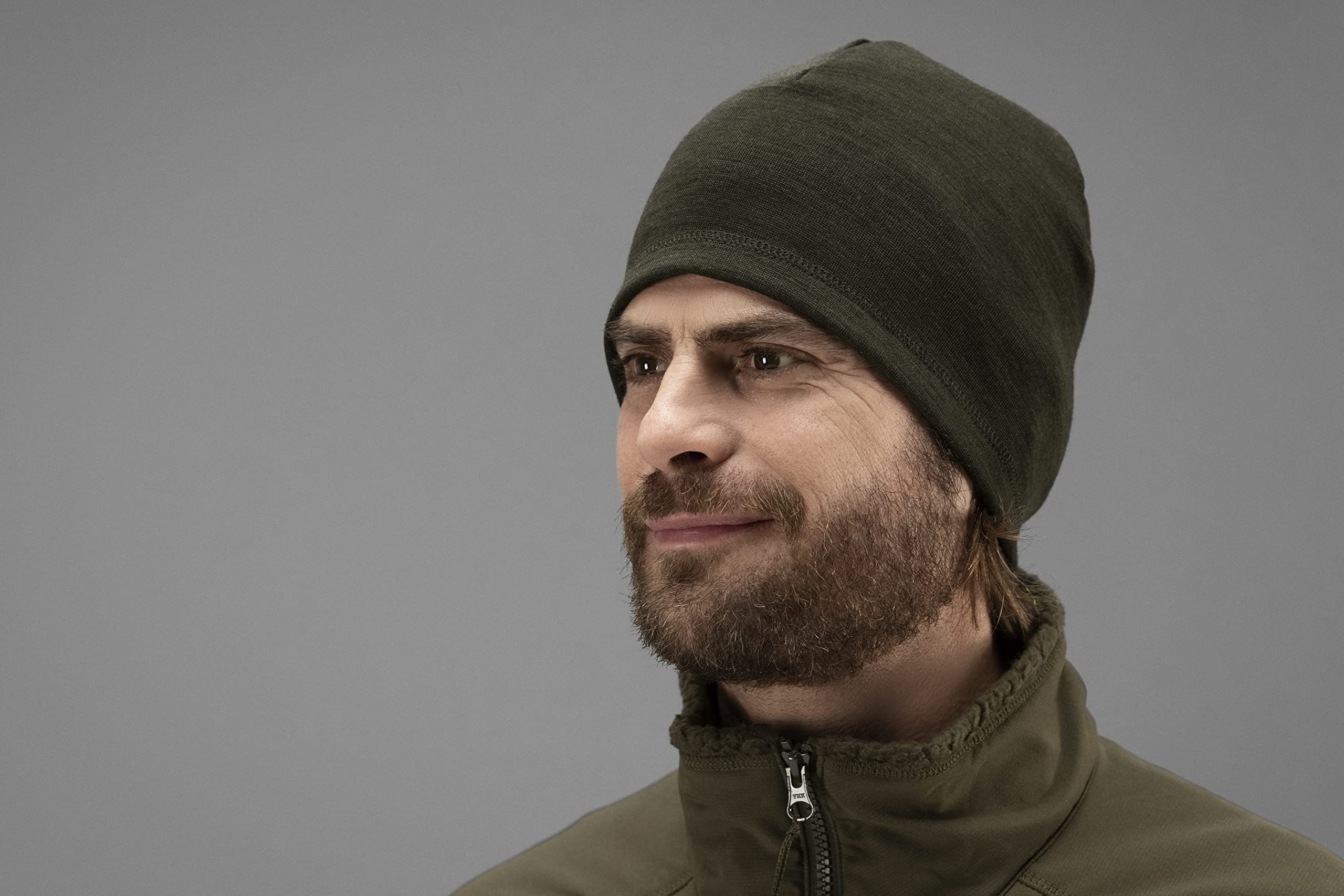 Härkila Tibro Beanie Mütze Willow Green Merino