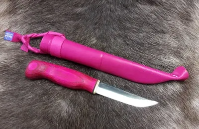 Wood Jewel Pink Knife Messer Rosa Carbon 9,5 cm