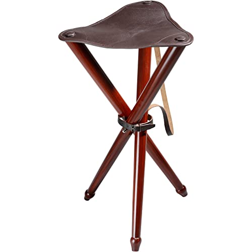 Wald & Forst Dreibein Sitzstuhl Leder 120 kg