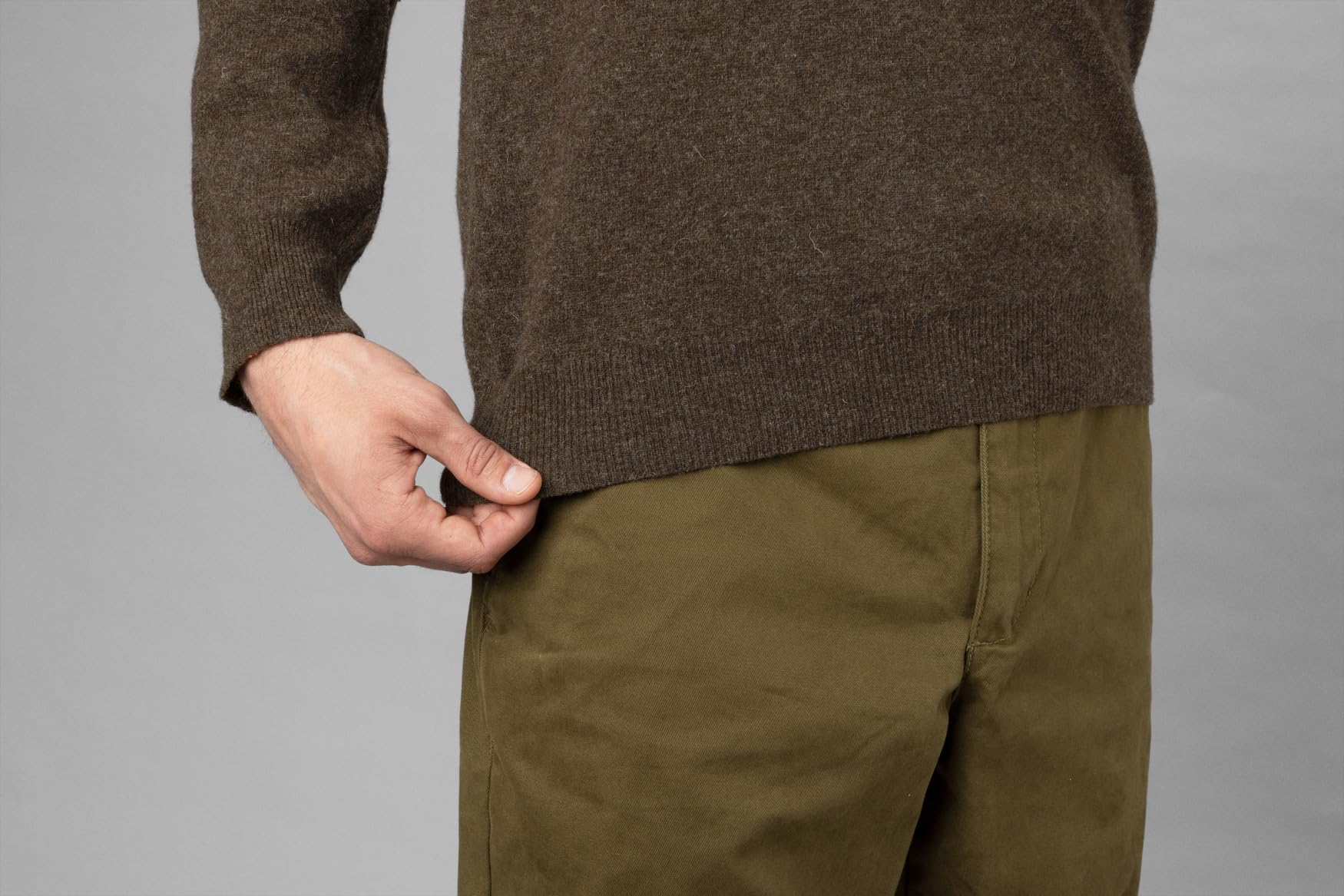 Härkila Arran Pullover Wolle mit Microsuede