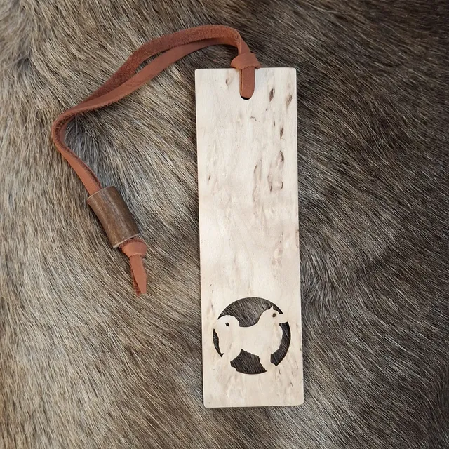 Wood Jewel KM-381 Lesezeichen Lapinkoira Holz