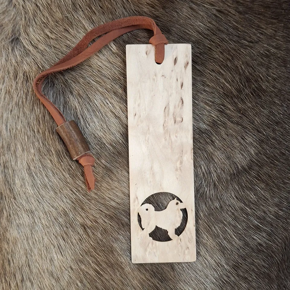 Wood Jewel KM-381 Lesezeichen Lapinkoira Holz