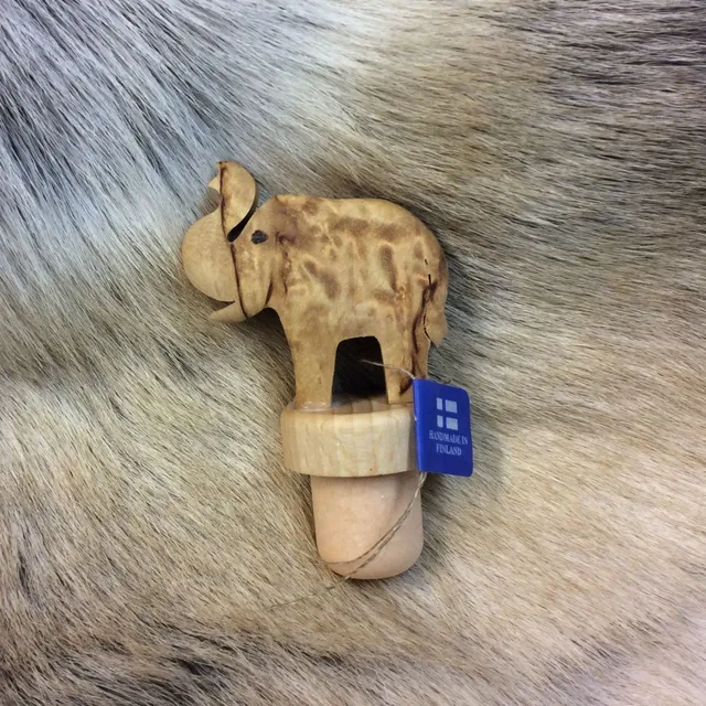 Wood Jewel 2333 Flaschenverschluss Elefant Maserbirke