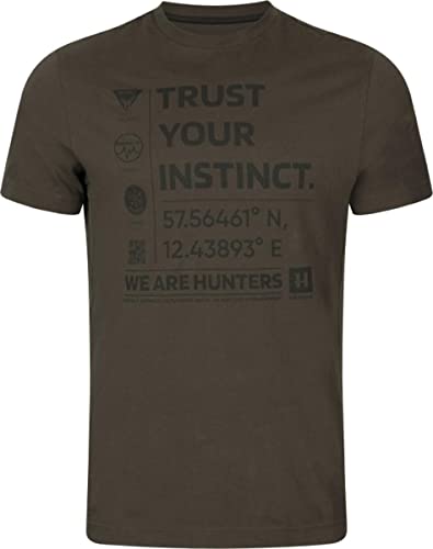 Härkila Instinct S/S T-Shirt Shadow Brown Kurzarm
