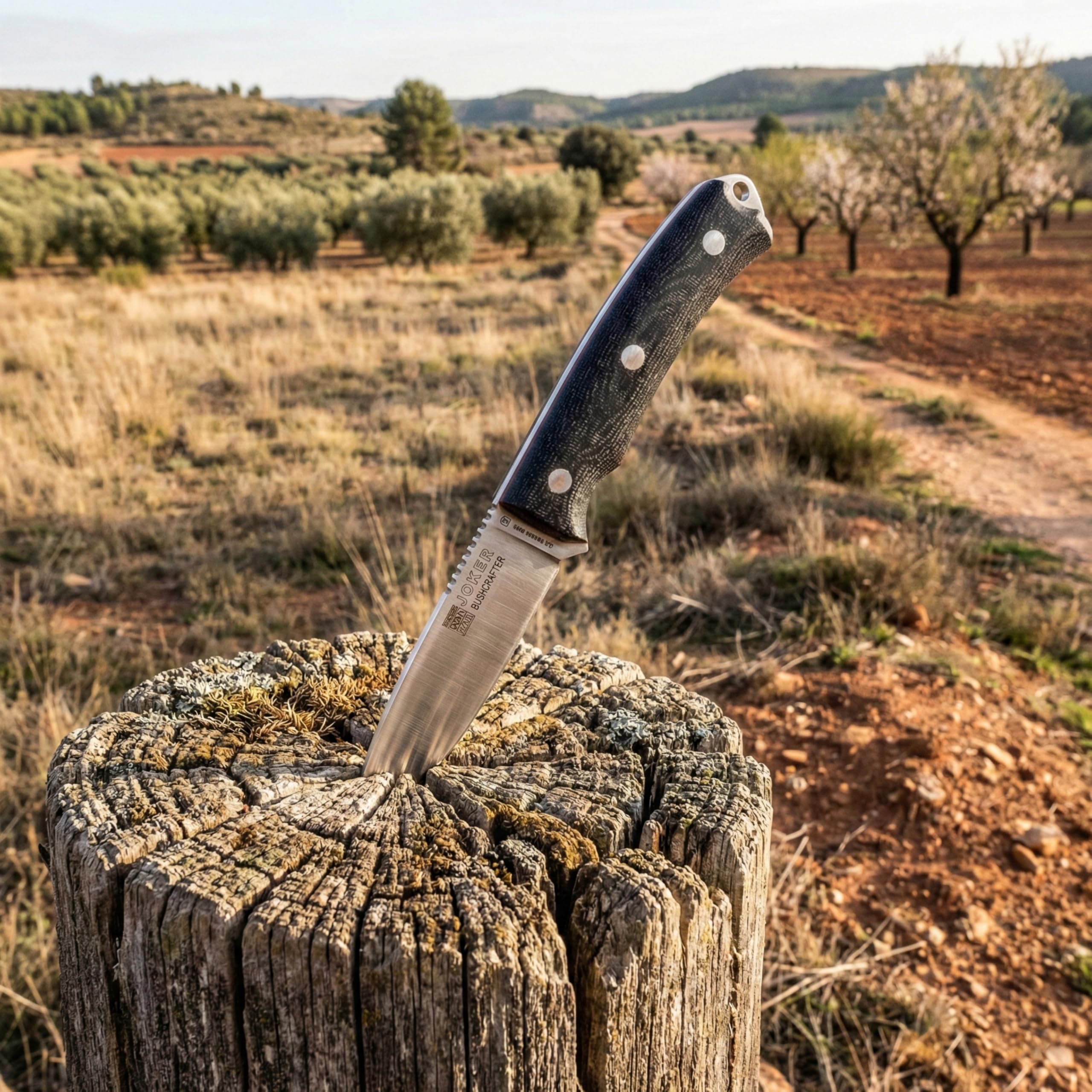Joker Bushcrafter CM120-P Jagdmesser Micarta N695 10,5cm