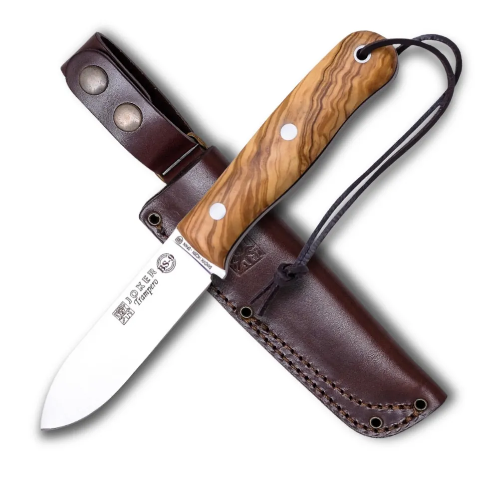 Joker Trampero CO113 Jagdmesser 10 cm Olivenholz