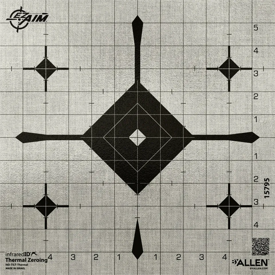 Allen EZ Aim Thermal ID Zielscheibe 30 cm Grau