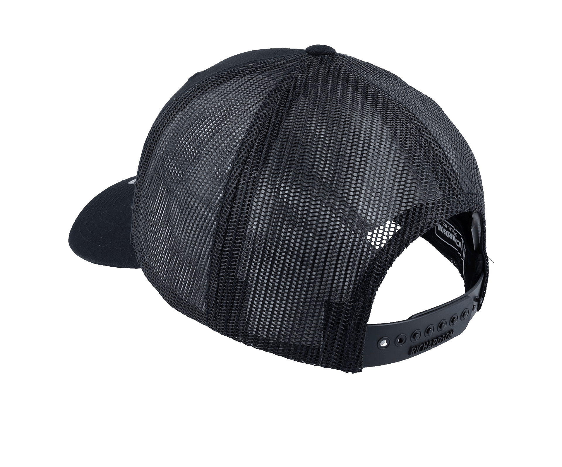 Barnett Leather Patch Trucker Cap schwarz Mesh