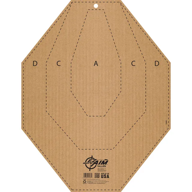 Allen EZ Aim IPSC CL USPSA Schießscheibe 35x56 cm Tan