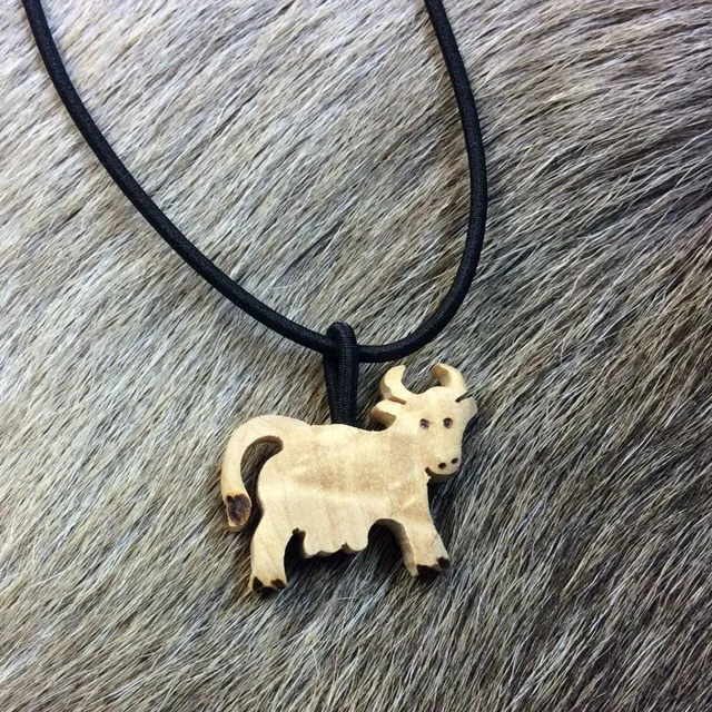 Wood Jewel Cow Gummibandkette Birke schwarz