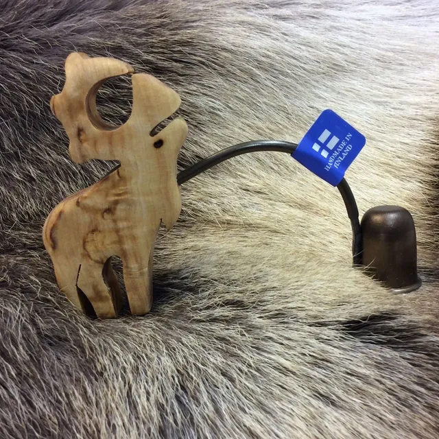 Wood Jewel Reindeer Kerzenlöscher Rentier Birke