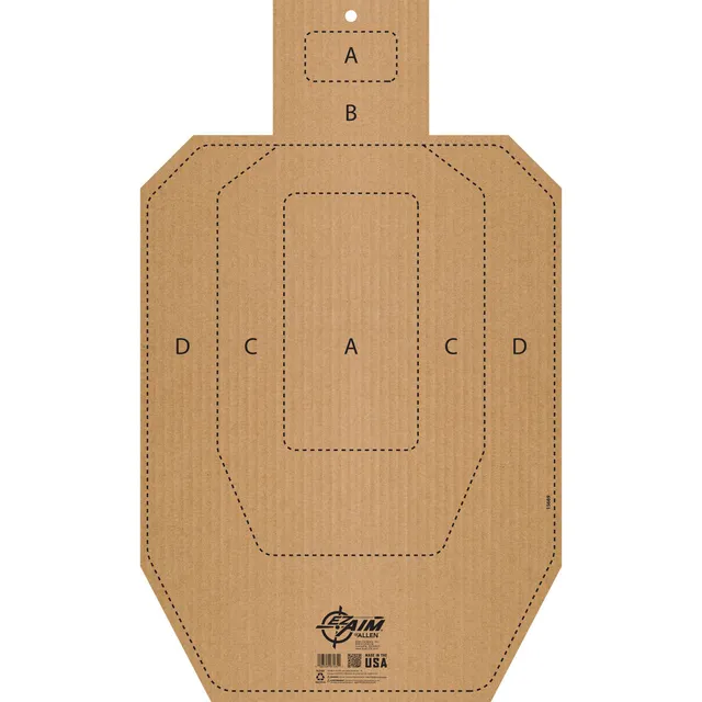 Allen EZ Aim IPSC Schießscheibe Papier 46x76 cm