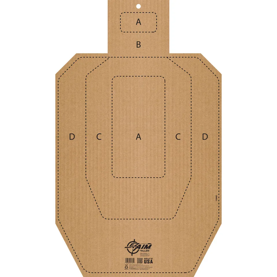 Allen EZ Aim IPSC Schießscheibe Papier 46x76 cm