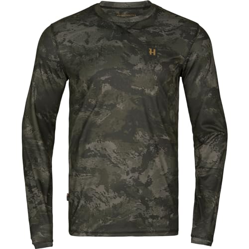 Härkila Noctyx Camo L/S T-Shirt Langarm Tarn