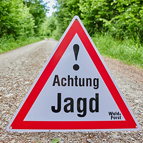 Wald & Forst Achtung Jagd Warnschild 3er-Pack reflektierend