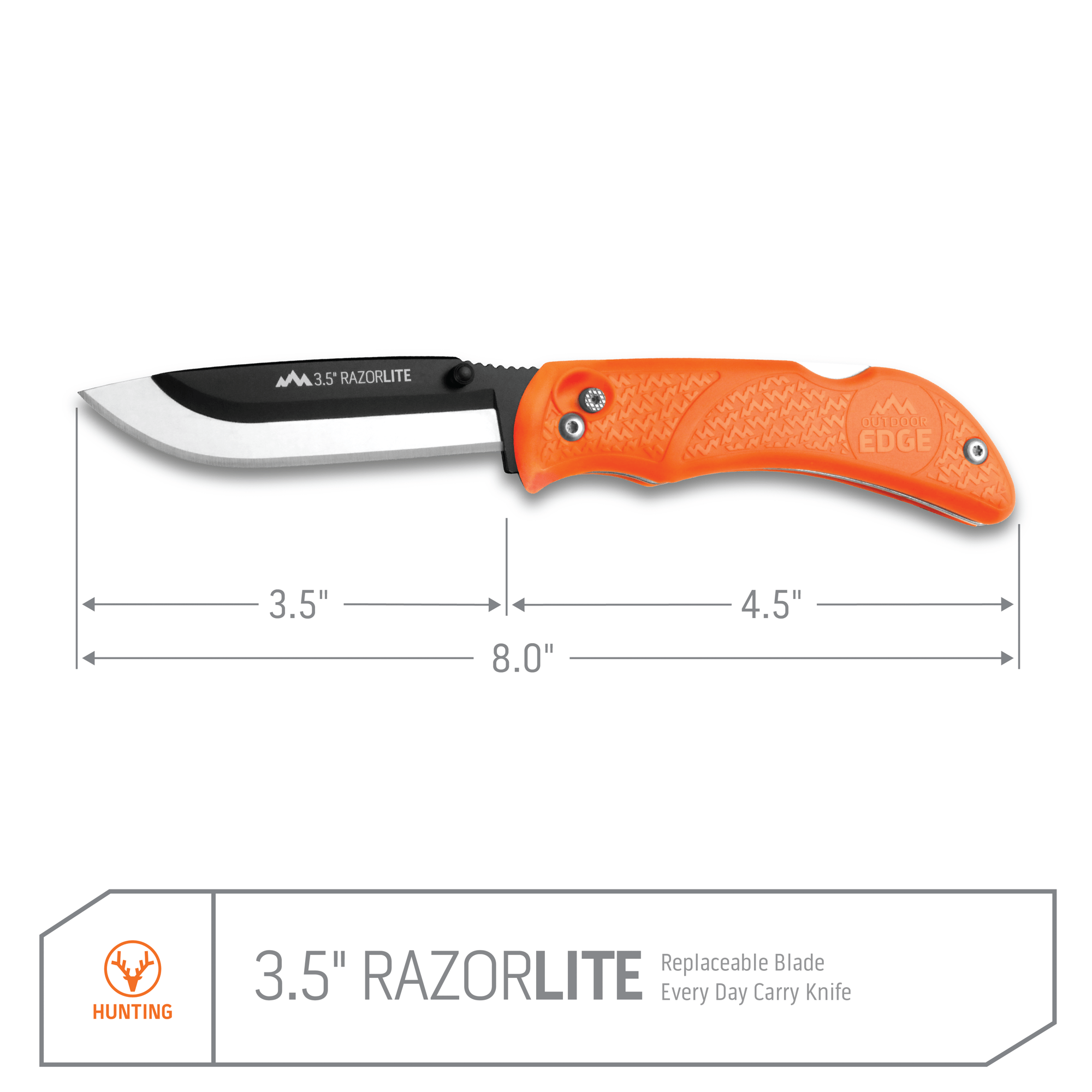 Outdoor Edge RazorPro L Jagdmesser 30 Klingen