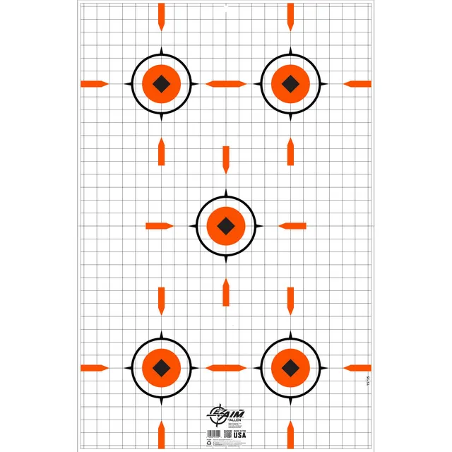 Allen EZ Aim Sight Grid Schießscheibe 58x89 cm Wellpappe