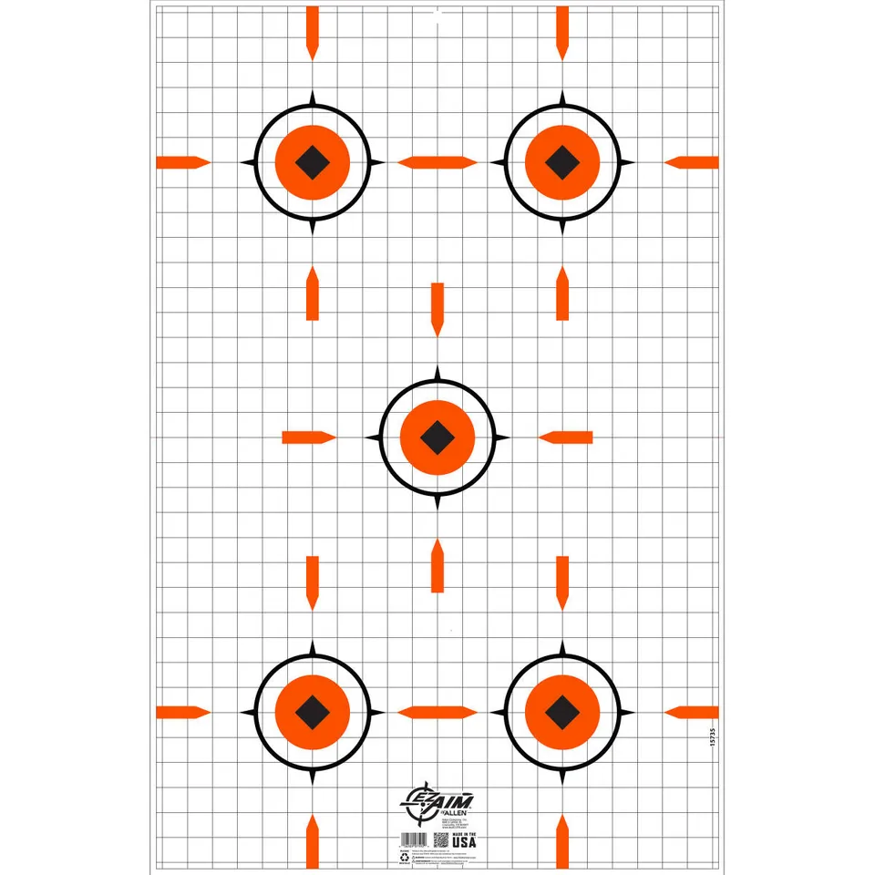 Allen EZ Aim Sight Grid Schießscheibe 58x89 cm Wellpappe