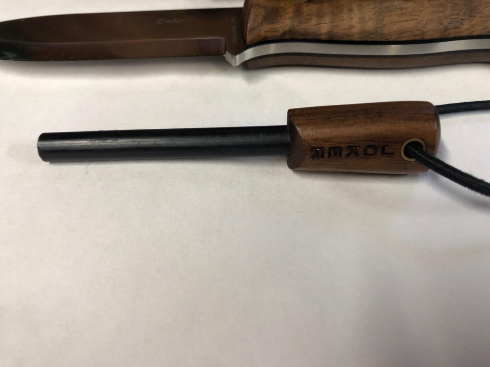 Joker Ember CN122-P Jagdmesser Walnuss Feuerstahl