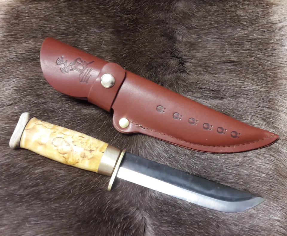 Wood Jewel 23KLSS Leukumesser 14,5 cm Visabirke Fingerschutz