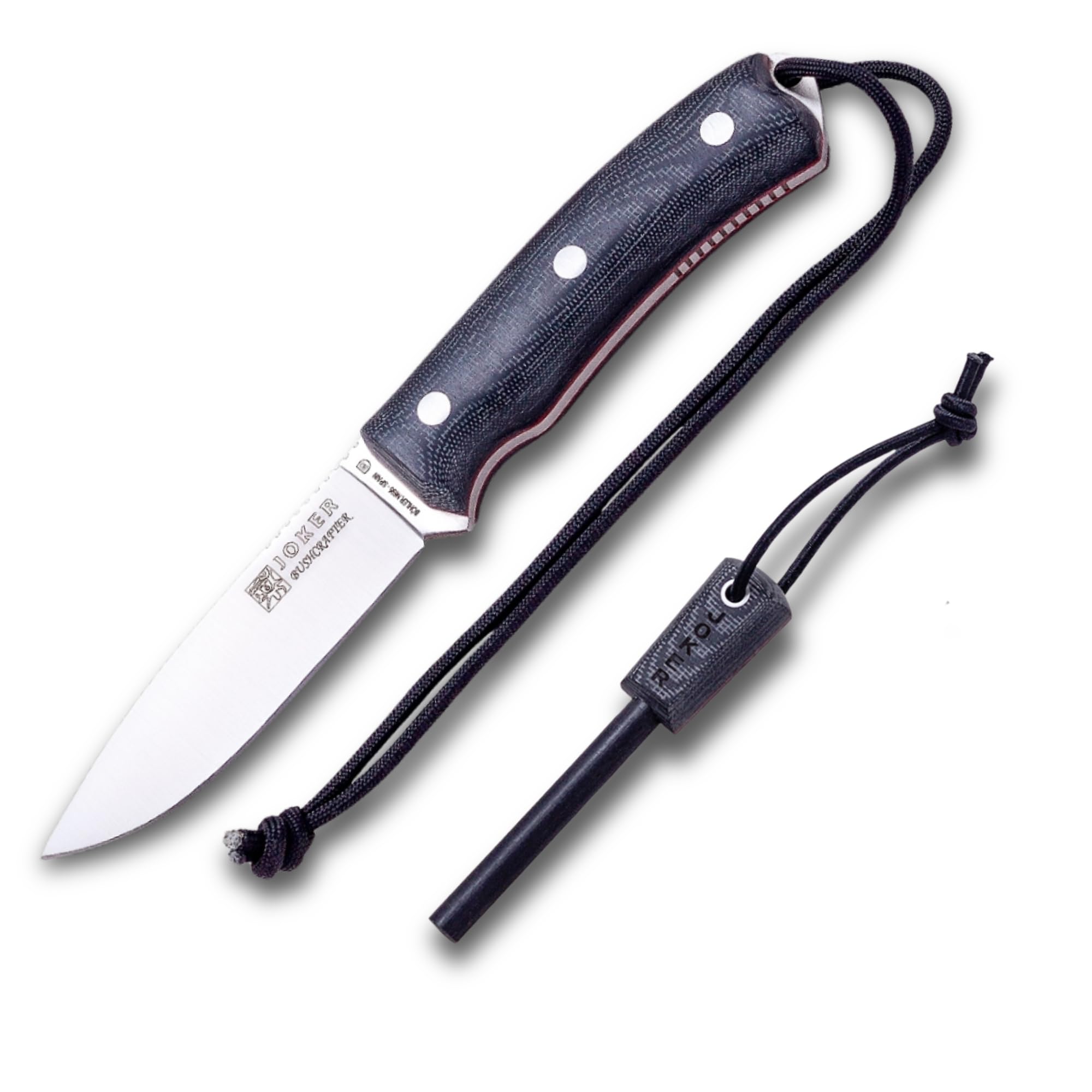Joker Bushcrafter CM120-P Jagdmesser Micarta N695 10,5cm