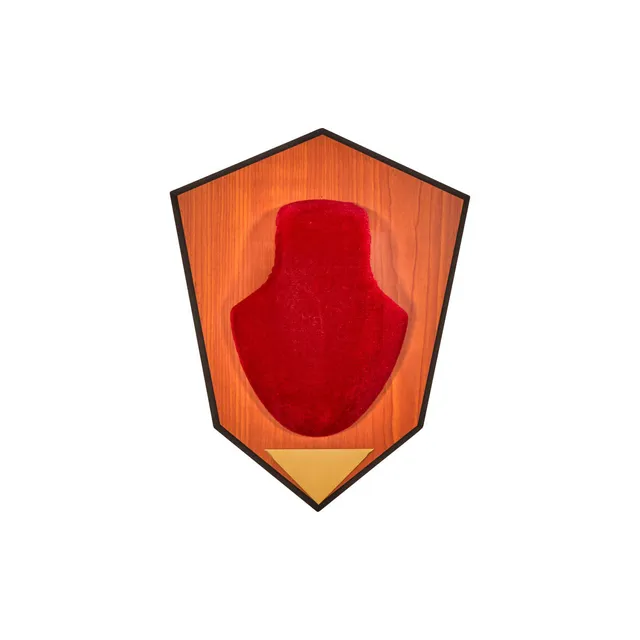 Allen Antler Trophäenbrett Geweihhalter rot Holzdekor