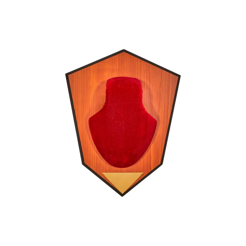 Allen Antler Trophäenbrett Geweihhalter rot Holzdekor