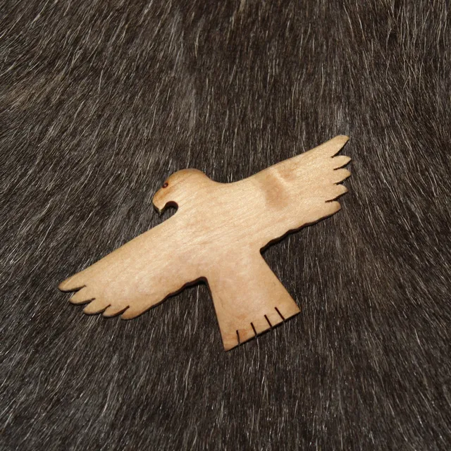 Wood Jewel 2109 Magnet Adler Maserbirke