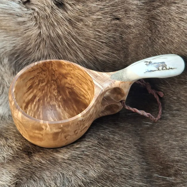 Wood Jewel Kuksa Trinkbecher Maserbirke 1,5 dl