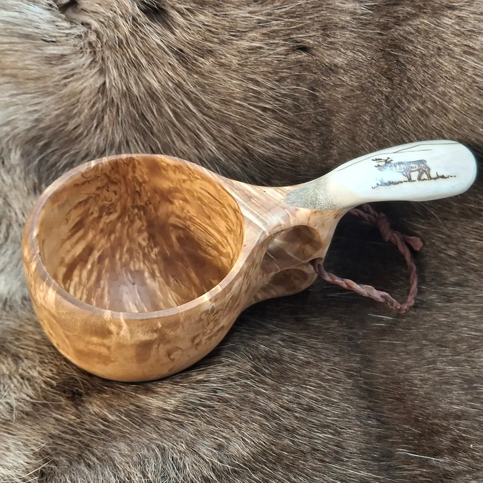 Wood Jewel Kuksa Trinkbecher Maserbirke 1,5 dl