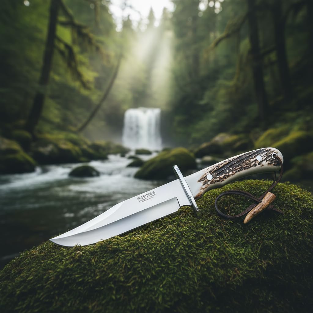 Joker Bowie CC96 Gürtelmesser Hirschhorn 16 cm